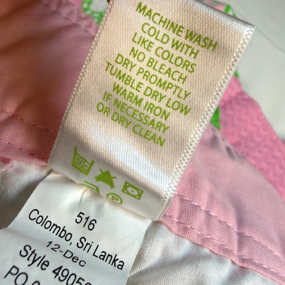 Lilly Pulitzer Callahan Short Womens 8 Pink Green Floral Tropical Summer EUC - Picture 8 of 9